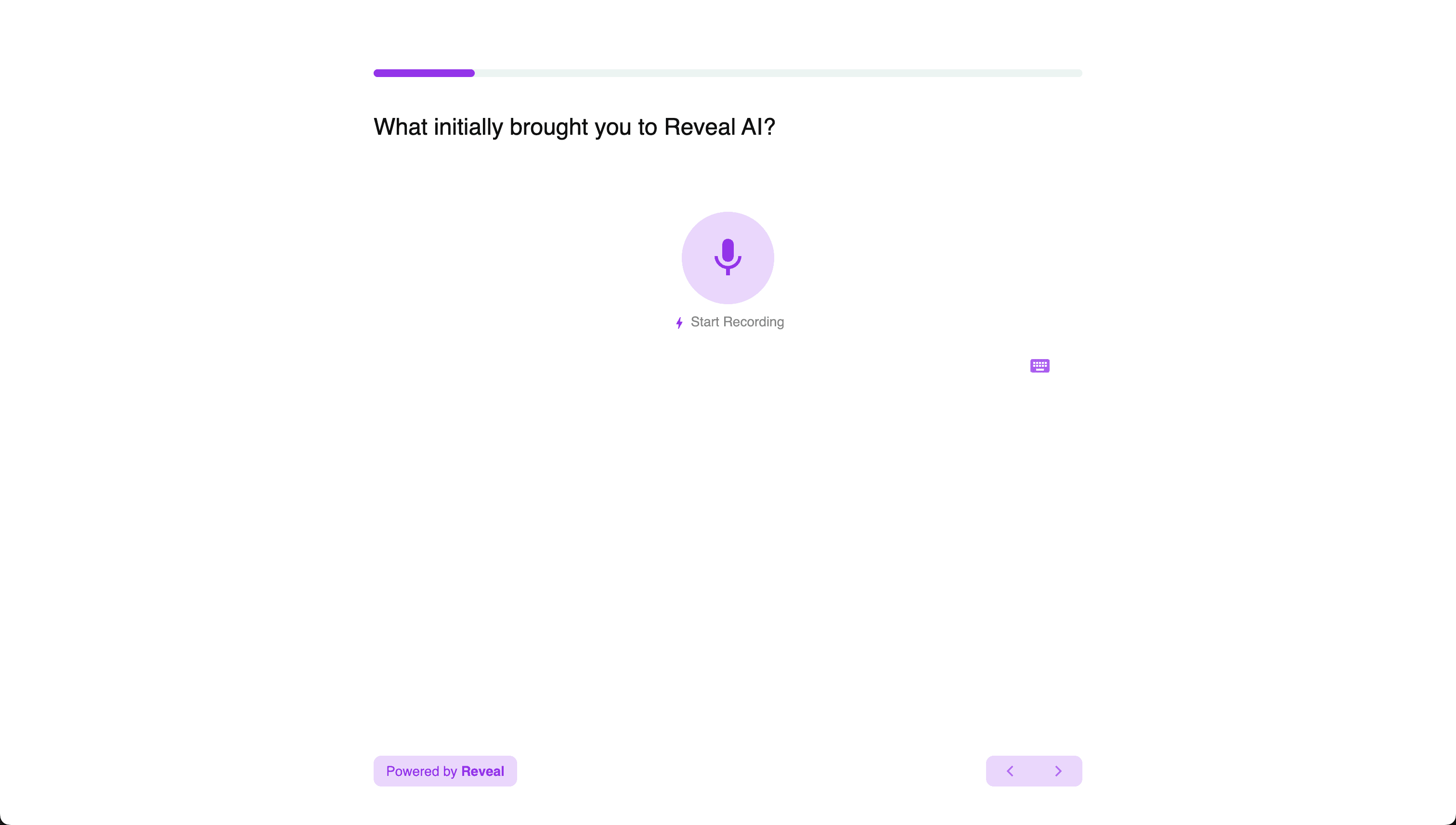 Conduct Interviews - Reveal